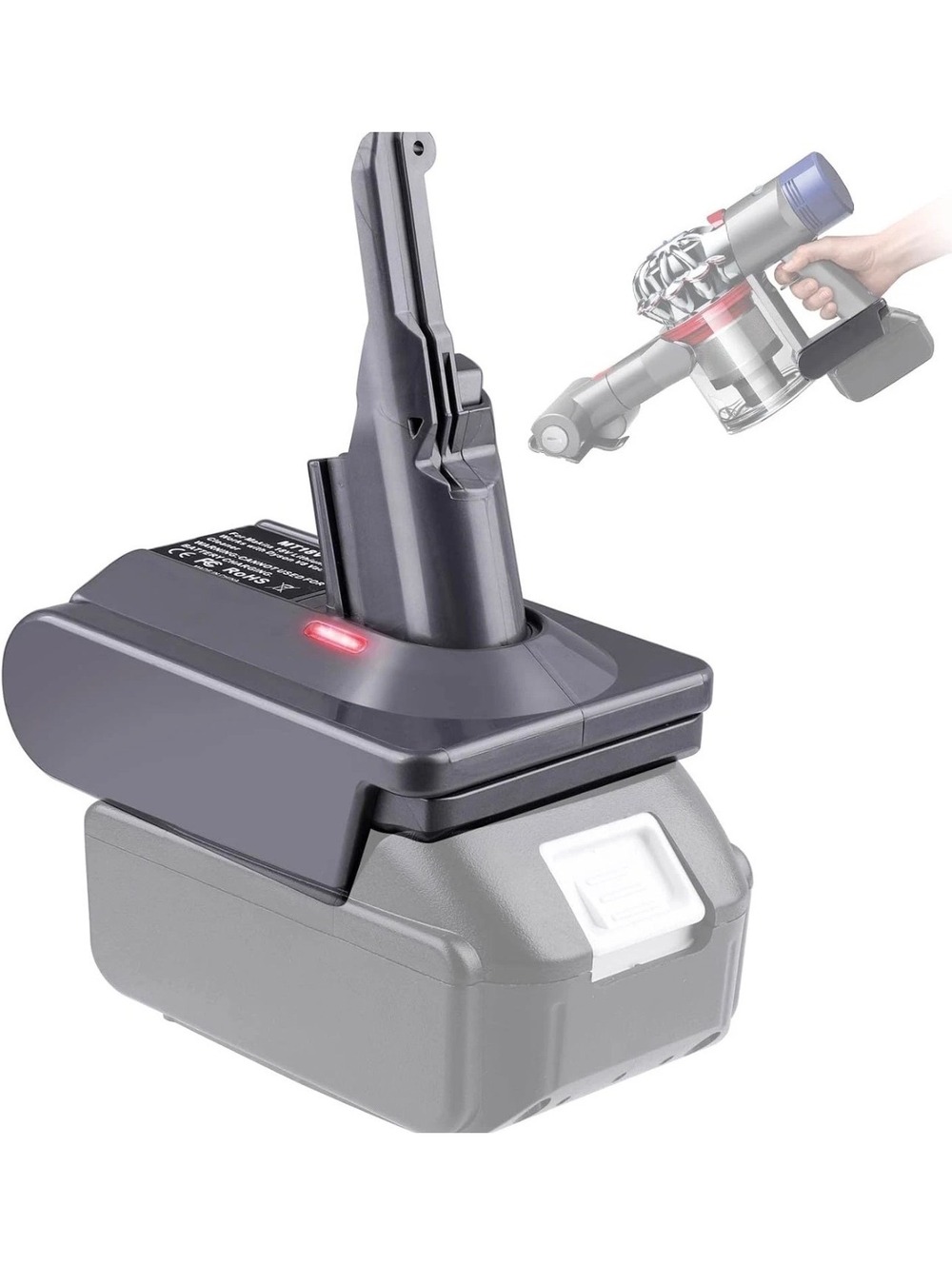Battery Adapter For Dyson V8 SV10 for Makita 18V Lithium Battery